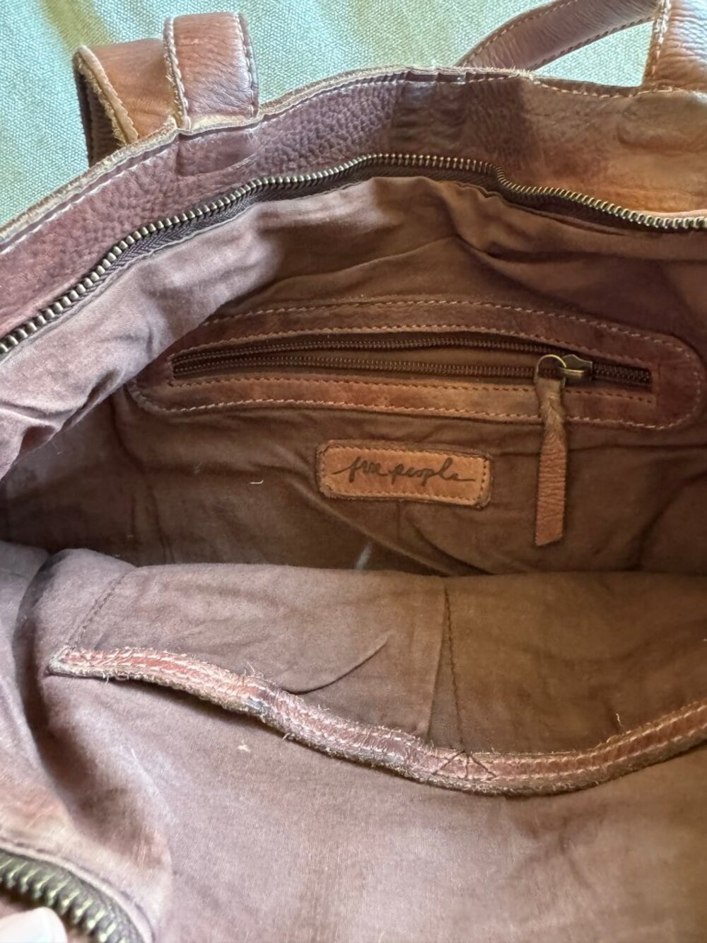 Free People Yuma Woven Leather Convertible Backpack - Picture 9 of 10